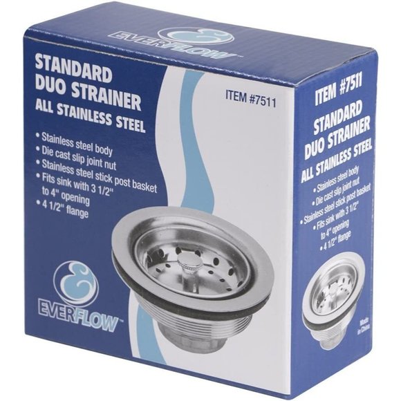 Everflow Kitchen Kitchen Sink 32 Inch Stainless Steel Drain